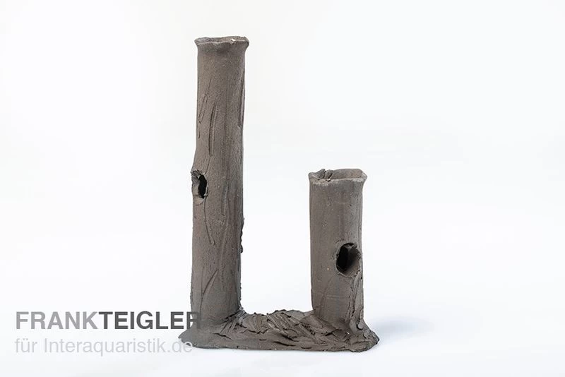 Aquariumkeramik Garnelenstamm doppelt schwarz Aquariumkeramik Garnelenstamm Doppelt Schwarz -Interaquaristik Verkäufe GaStamm doppel s