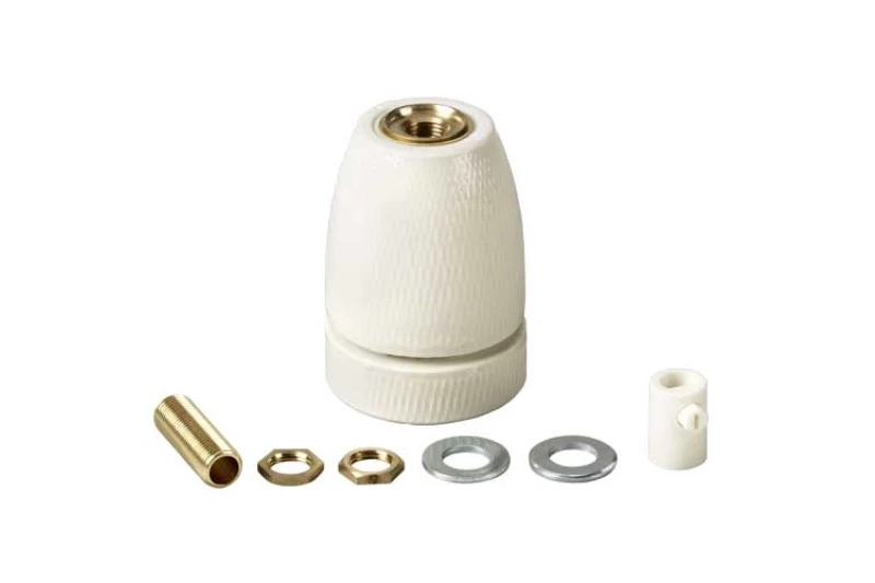 Hobby Keramikfassung mit Messingewinde Hobby Keramikfassung Mit Messingewinde -Interaquaristik Verkäufe Hobby Kermaikfassung