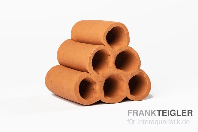 Aquariumkeramik Röhrenturm Modell B terrakotta Aquariumkeramik Röhrenturm Modell B Terrakotta -Interaquaristik Verkäufe NEW 4840
