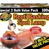 Zoomed Repti Basking Spot ValuePack 2x100W -Interaquaristik Verkäufe Repti Basking Spot ValuePack 2x100W