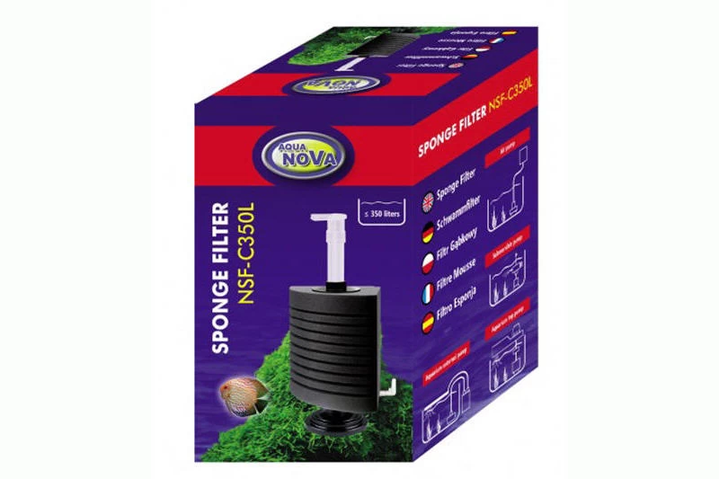 Aqua Nova NSF-C350, Eck-Schwammfilter, bis 350 Liter Aqua Nova NSF-C350, Eck-Schwammfilter, Bis 350 Liter -Interaquaristik Verkäufe Schwammfilter Ecke NSF C350L