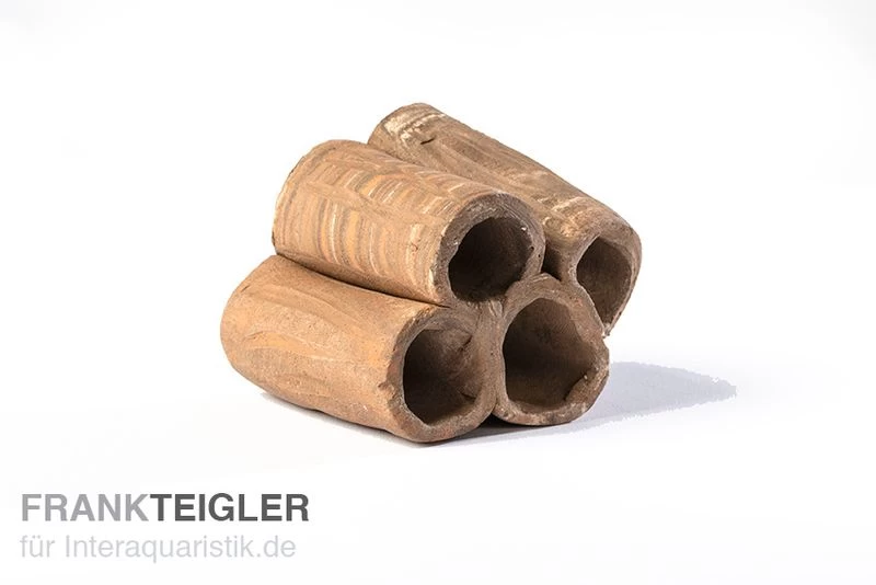 Aquariumkeramik Röhrenturm Modell C dreifarbig Aquariumkeramik Röhrenturm Modell C Dreifarbig -Interaquaristik Verkäufe Stapel C dreifarbig
