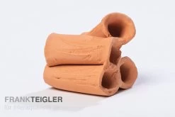 Aquariumkeramik Röhrenturm Modell C Terrakotta