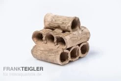 Aquariumkeramik Röhrenturm Modell D Dreifarbig