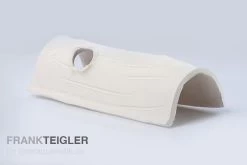 Aquariumkeramik Axolotl Tunnel Mit Fenster 23-25 Cm Weiss