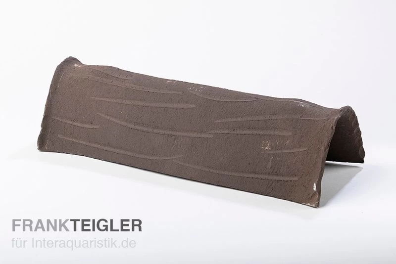 Aquariumkeramik Axolotl Tunnel 30 cm schwarz Aquariumkeramik Axolotl Tunnel 30 Cm Schwarz -Interaquaristik Verkäufe T3a schwarz