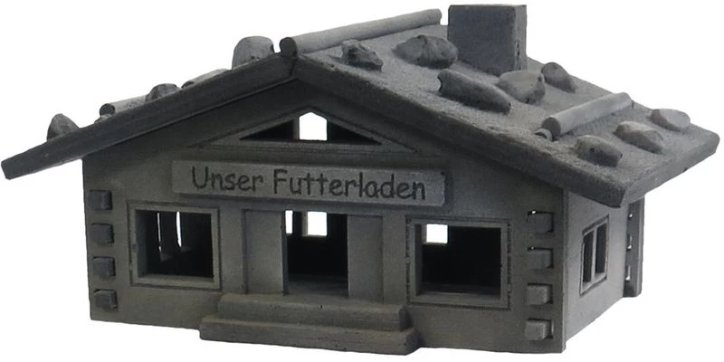 Variogart Futterladen, Dekohäuschen 23x17x11,5 cm Variogart Futterladen, Dekohäuschen 23x17x11,5 Cm -Interaquaristik Verkäufe Variogart 1425 Futterladen